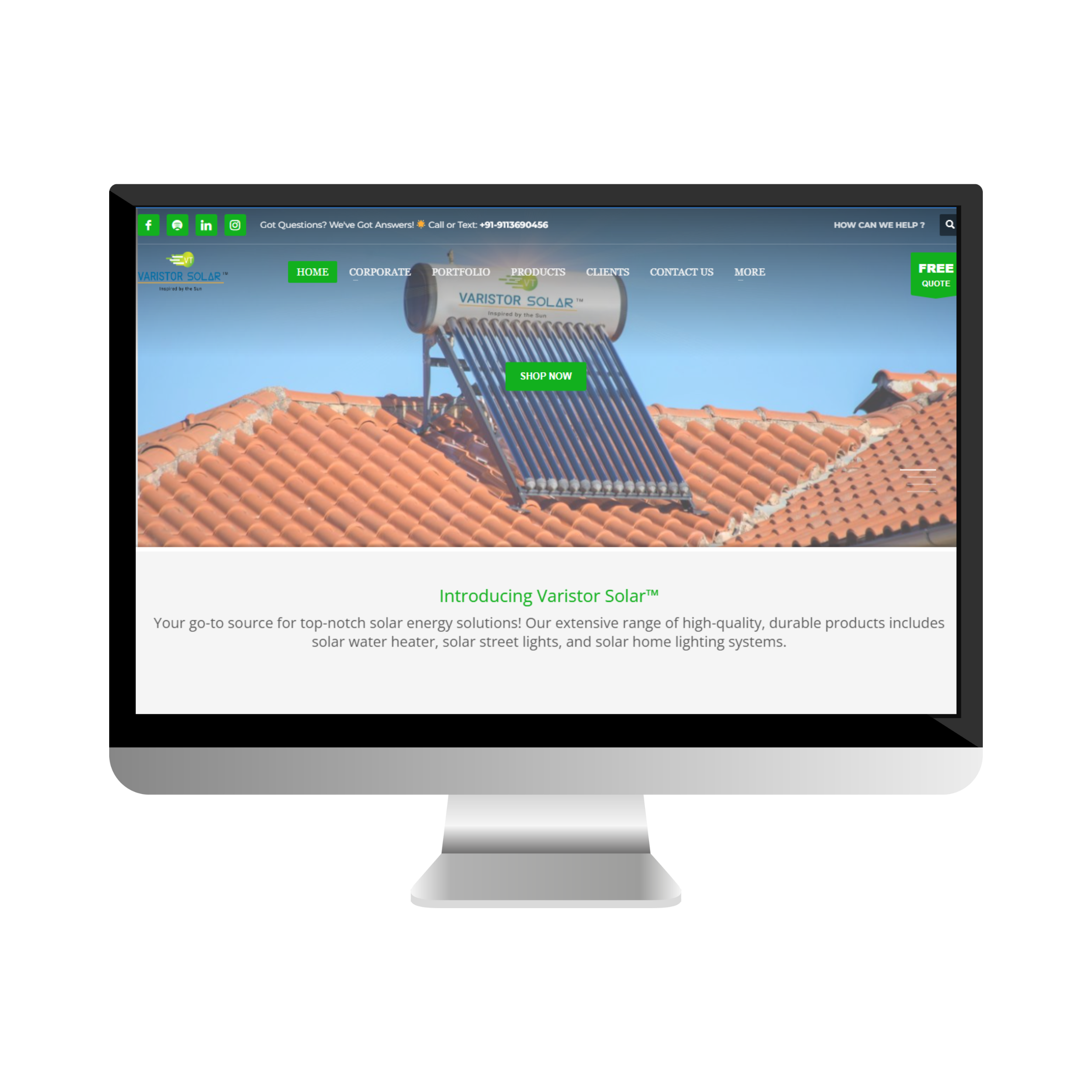 Varistor Solar Home Page